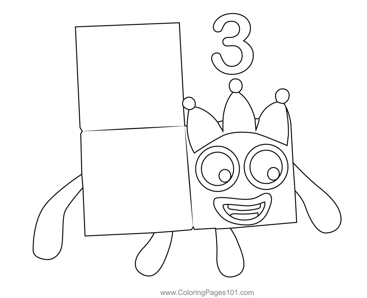Numberblocks Coloring Pages 8