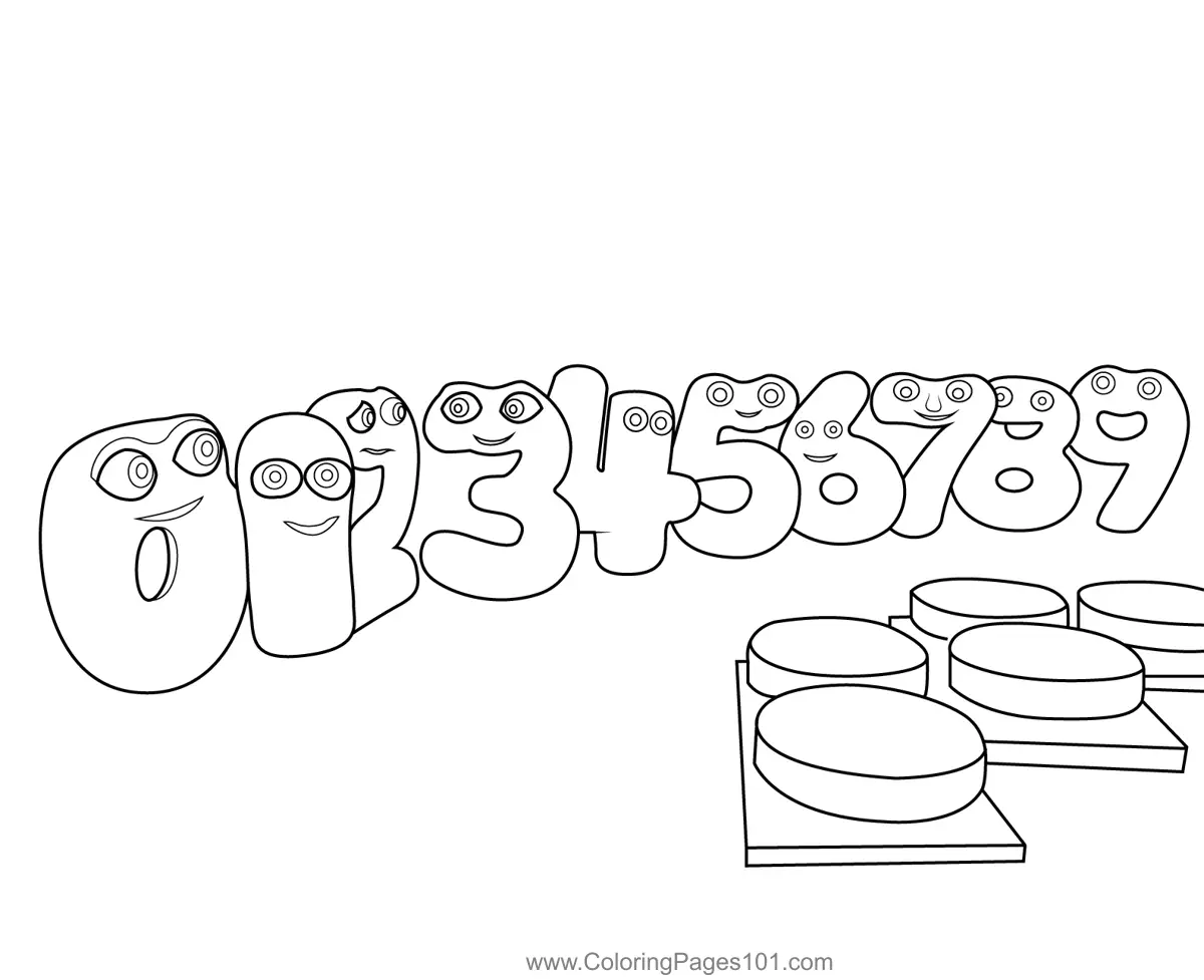 Numberjacks Coloring Pages 1