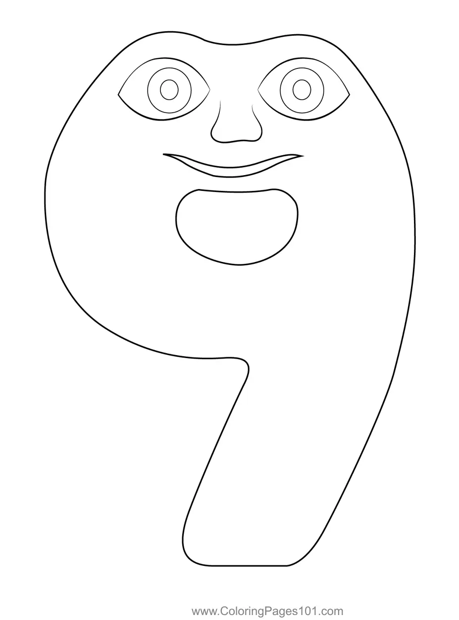 Numberjacks Coloring Pages 10