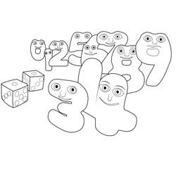 Numberjacks Coloring Pages 11