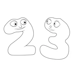 Numberjacks Coloring Pages 3