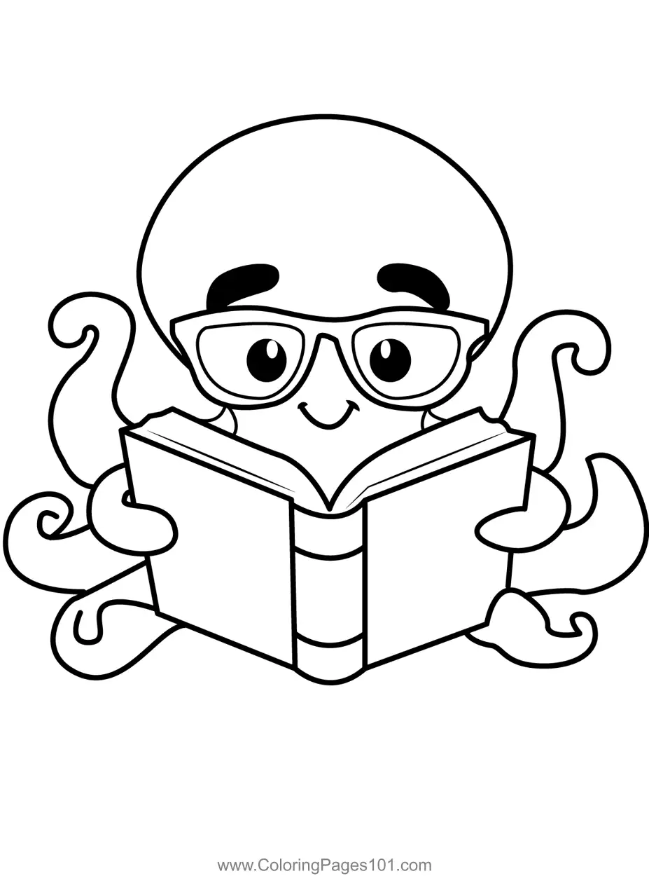 Octopus Coloring Pages 3