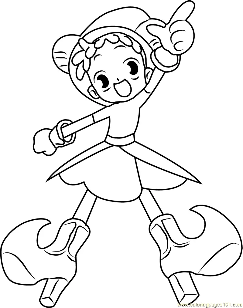 Ojamajo Doremi Coloring Pages 3