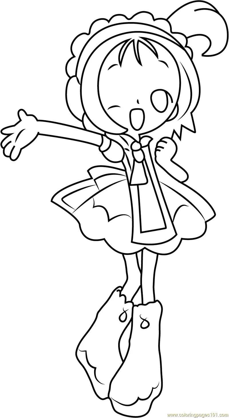 Ojamajo Doremi Coloring Pages 6