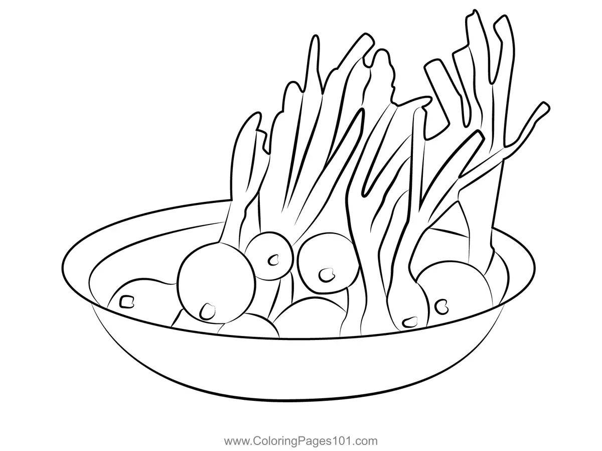 Vegetable Coloring Pages