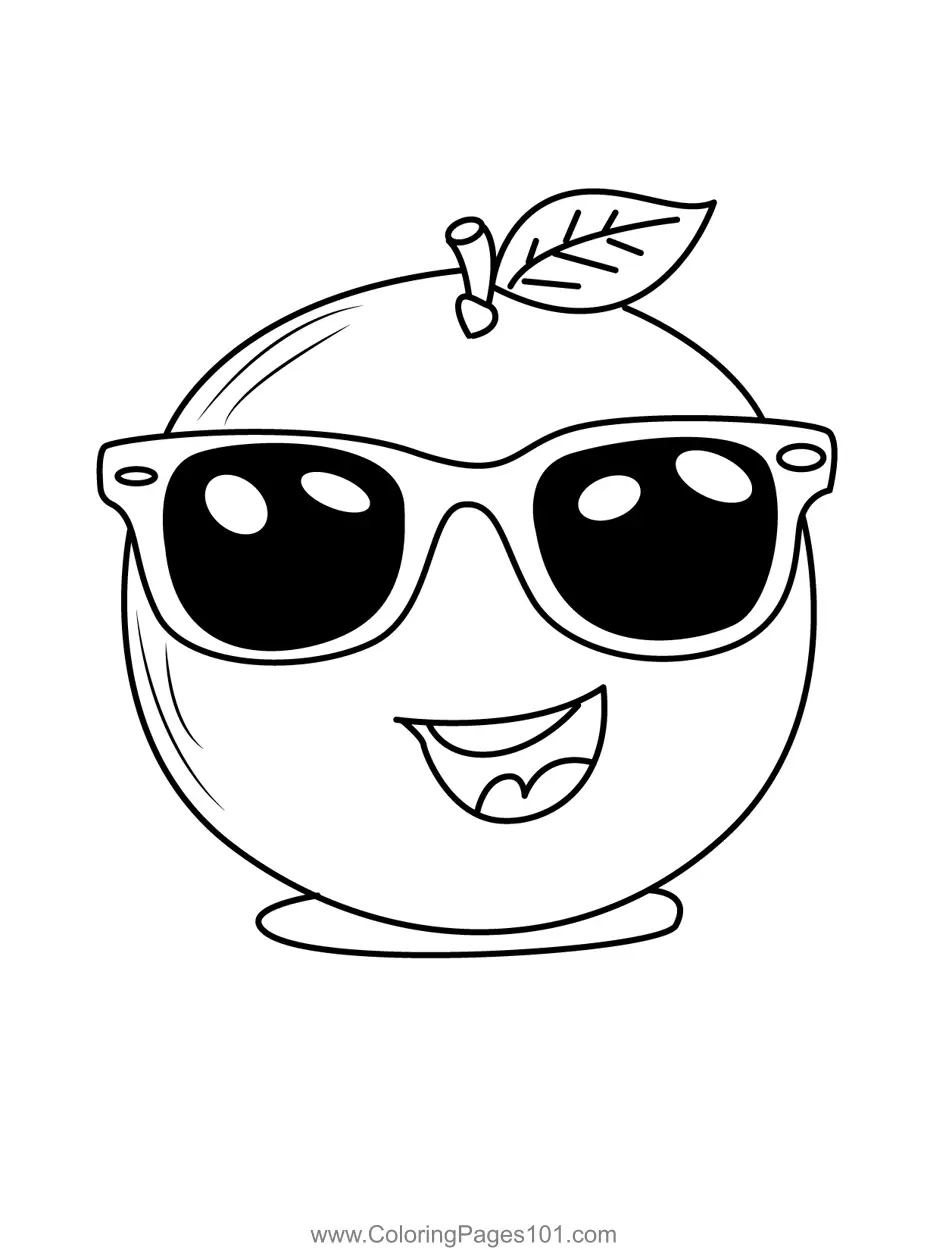 Orange Coloring Pages 1