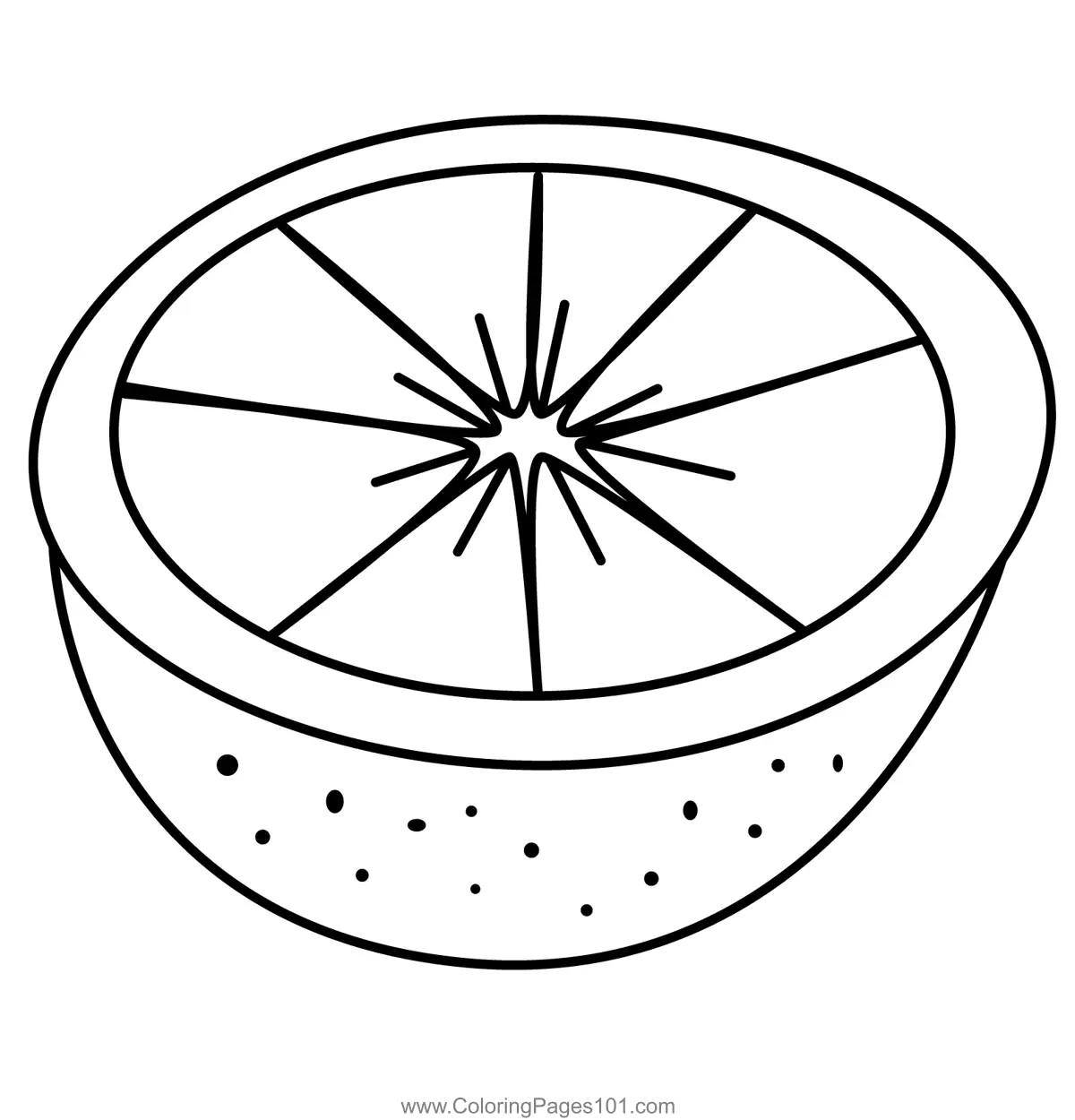 Orange Coloring Pages 2