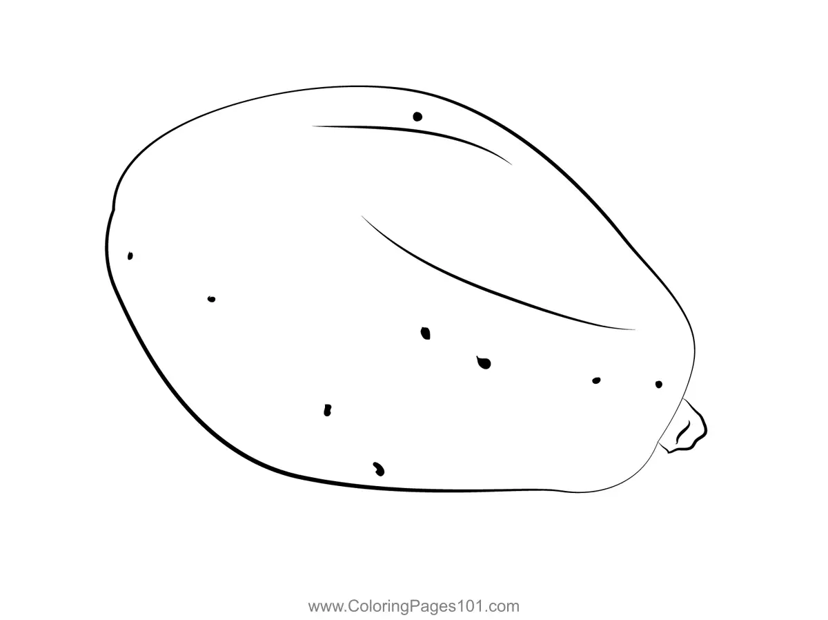Papaya Coloring Pages 1
