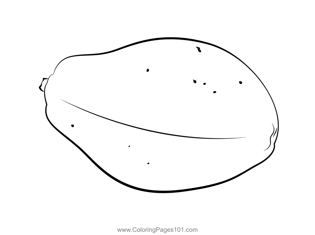 Papaya Coloring Pages 10