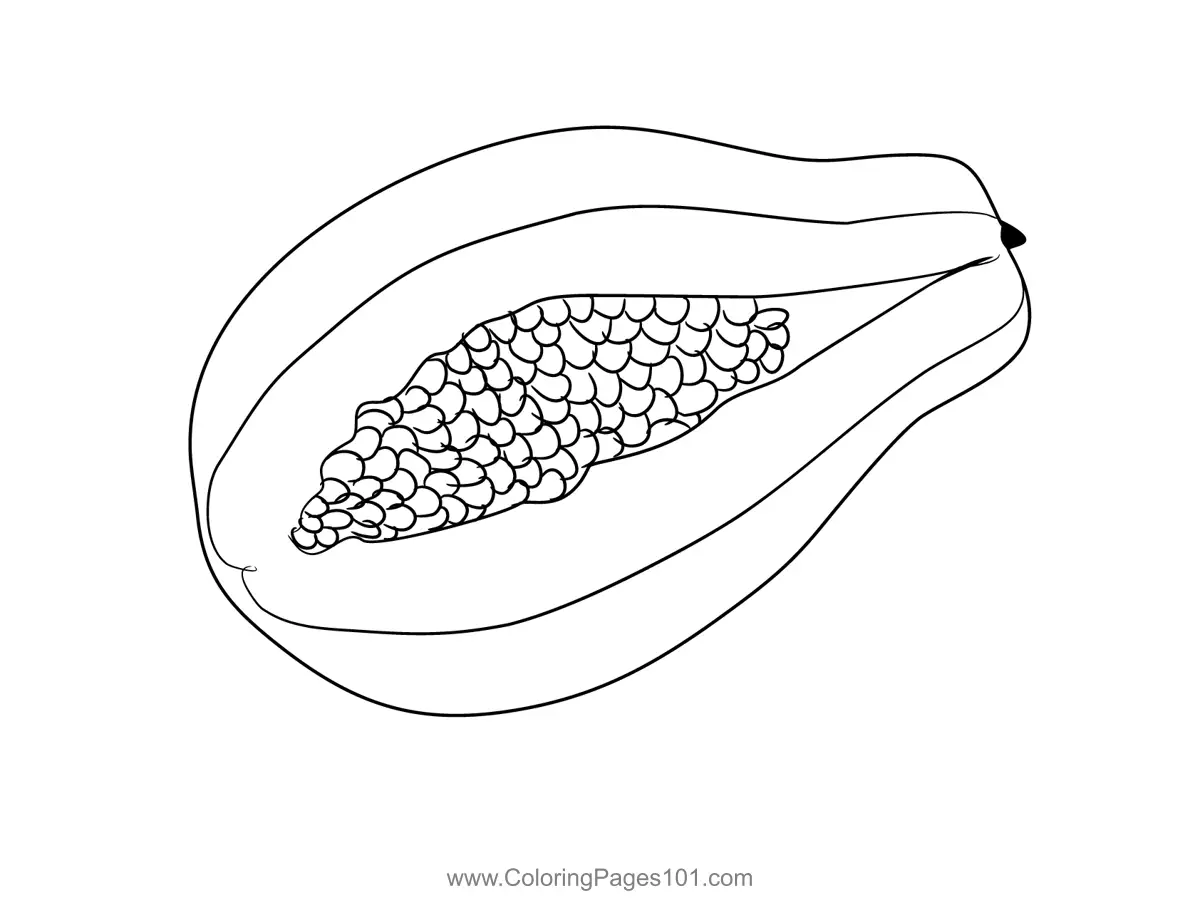 Papaya Coloring Pages 6