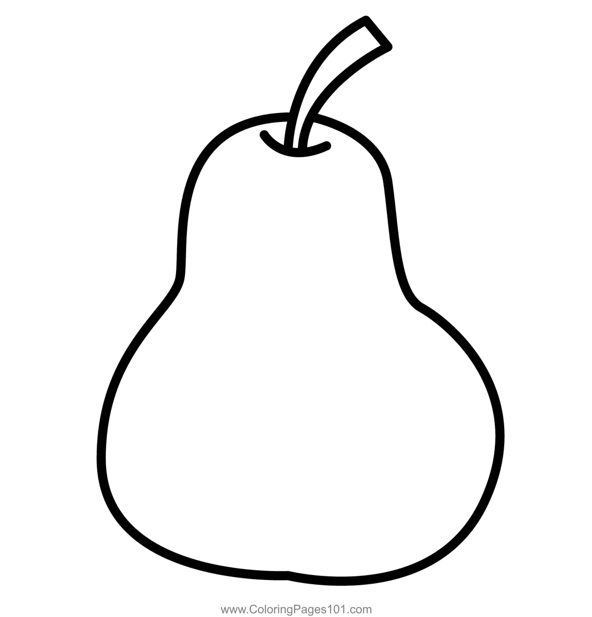 Pear Coloring Pages 5
