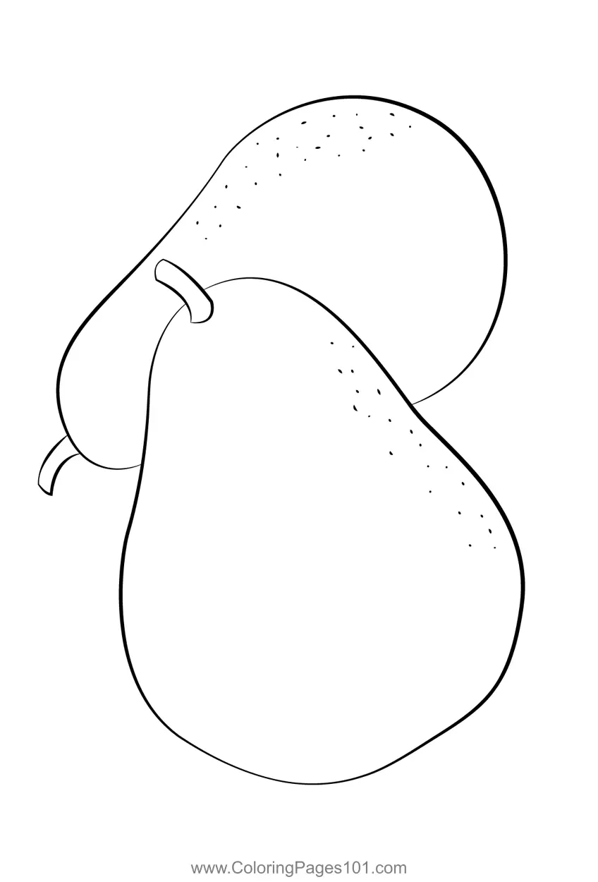 Pear Coloring Pages 8