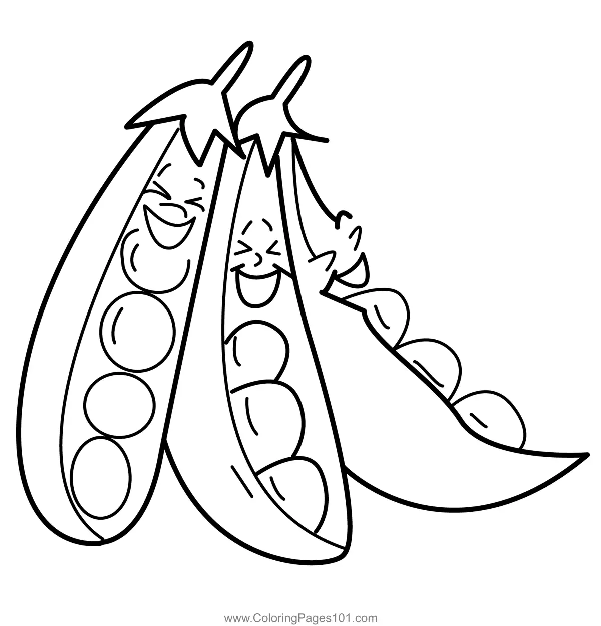 Peas Coloring Pages 1