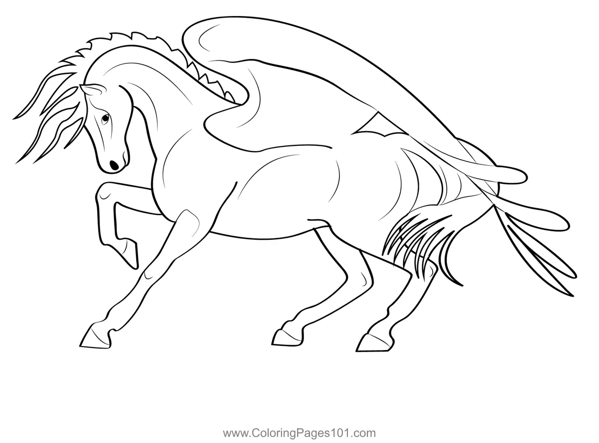 Pegasus Coloring Pages