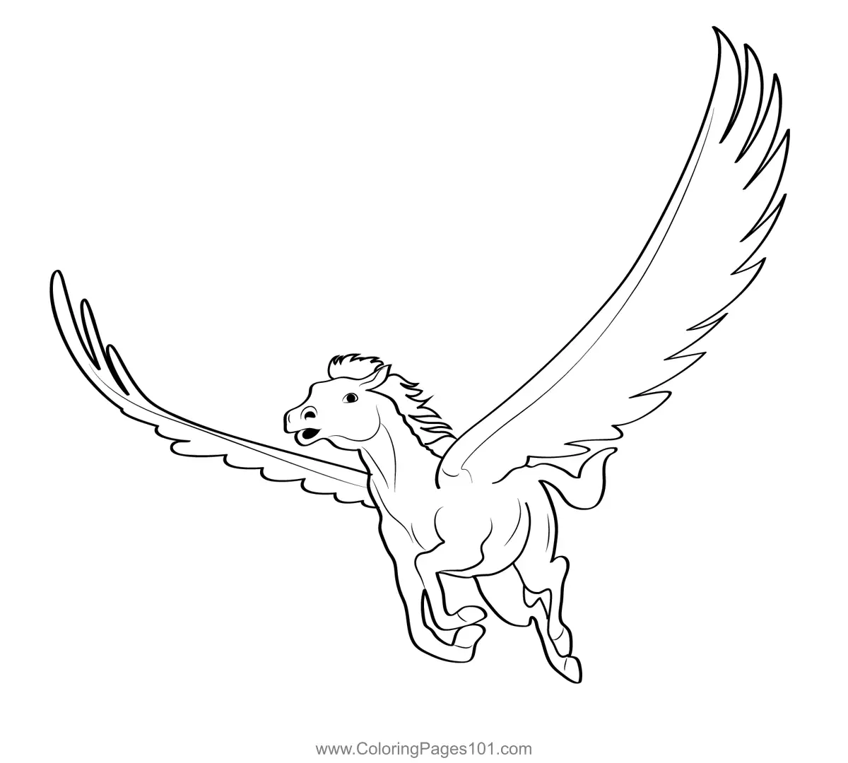 Pegasus Coloring Pages 2