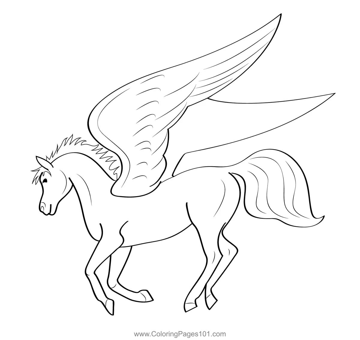 Pegasus Coloring Pages 6
