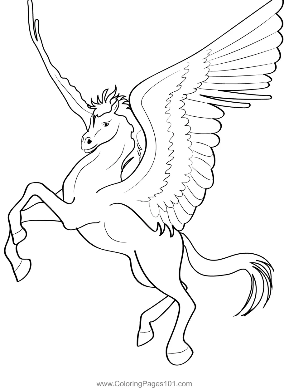 Pegasus Coloring Pages 7