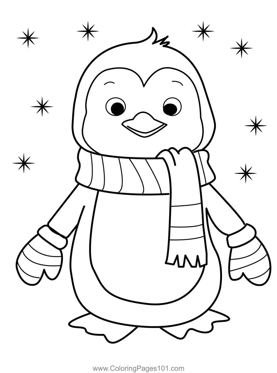 Penguins Coloring Pages 2