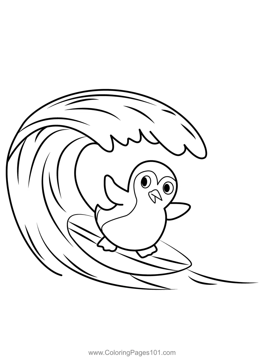 Penguins Coloring Pages 4