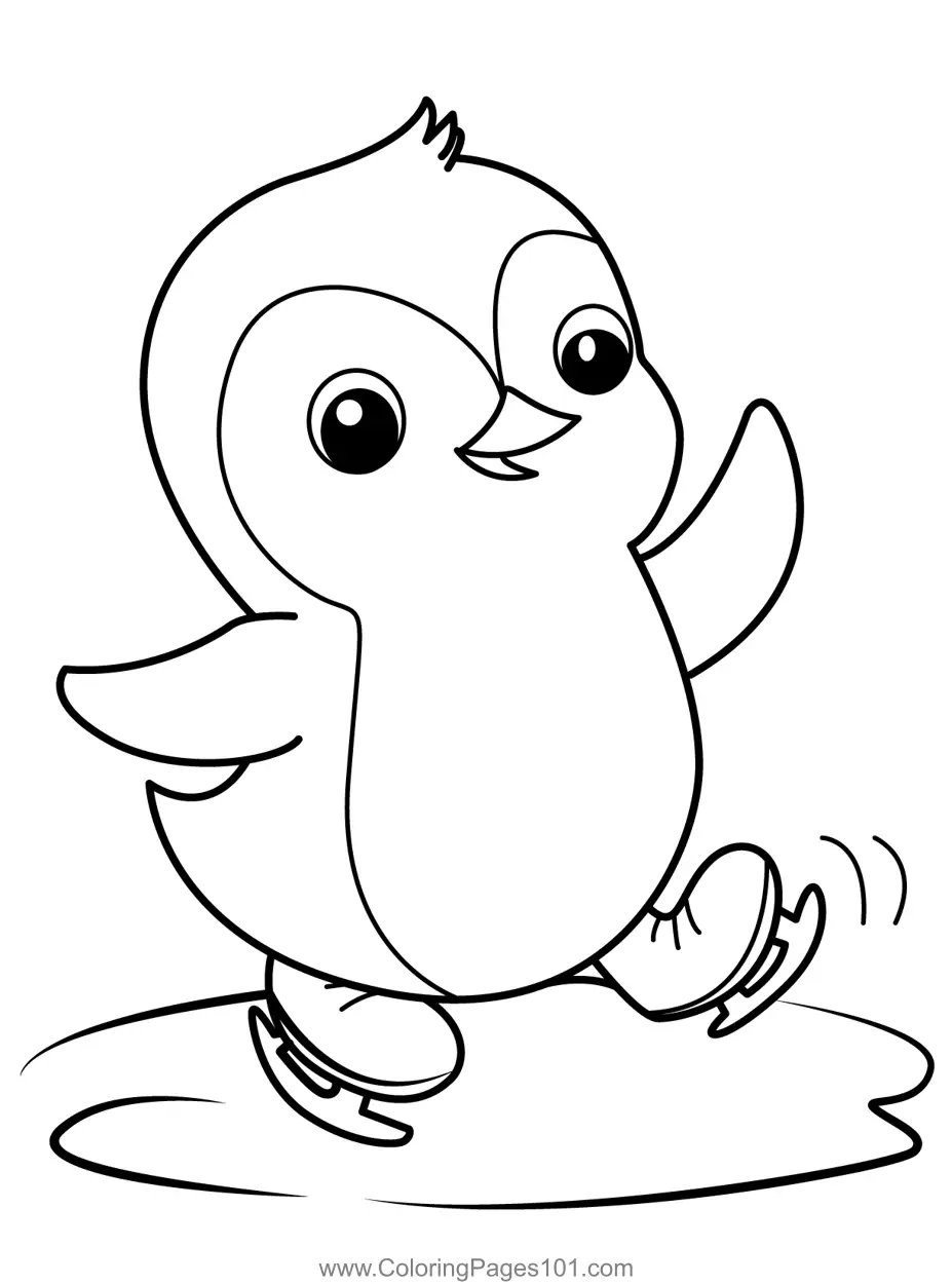 Penguins Coloring Pages 9