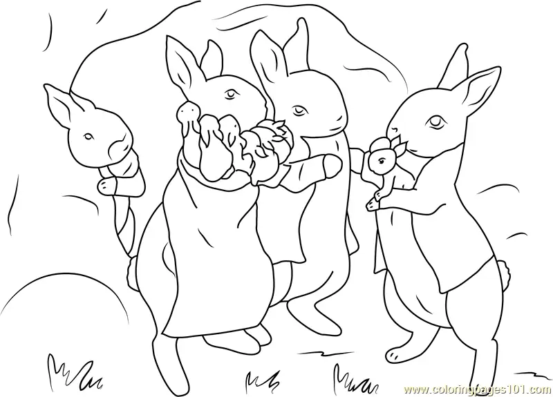 Peter Rabbit Coloring Pages 2