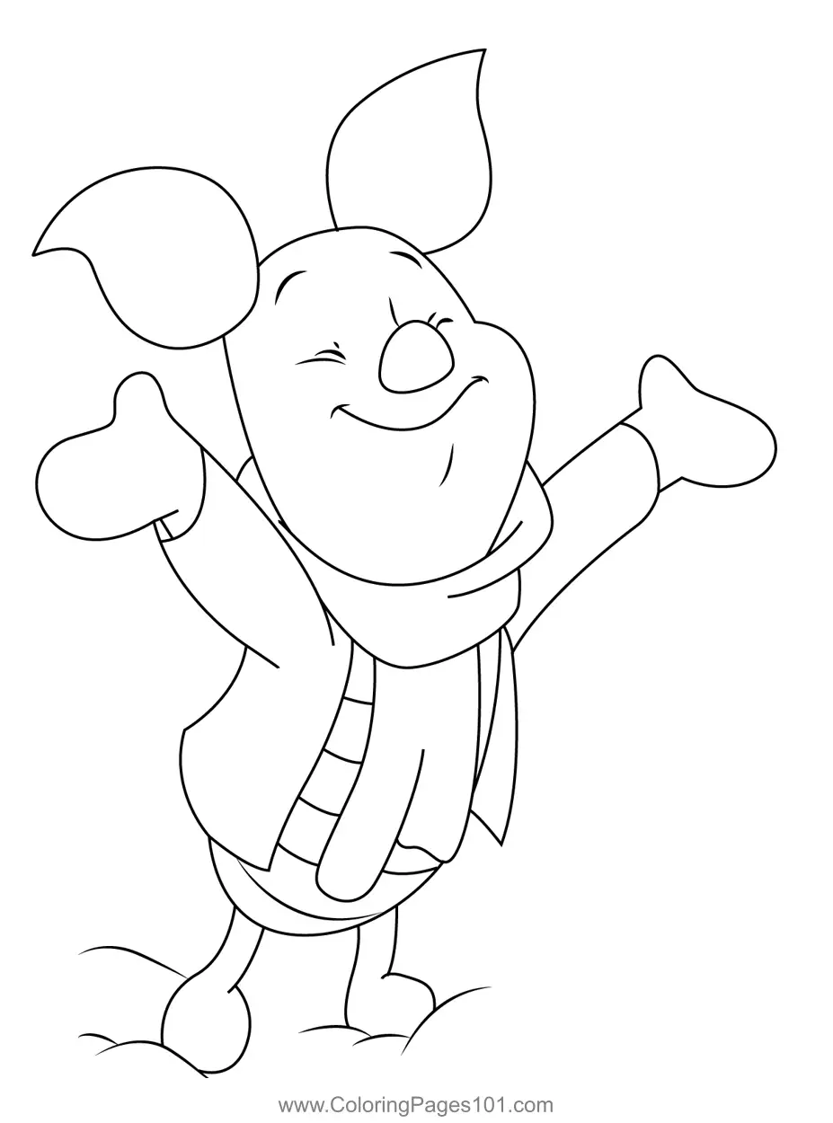 Piglet Coloring Pages 11