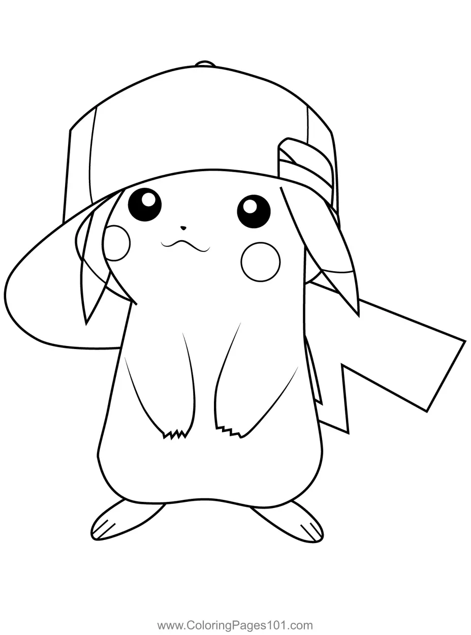 Pikachu Coloring Pages 1