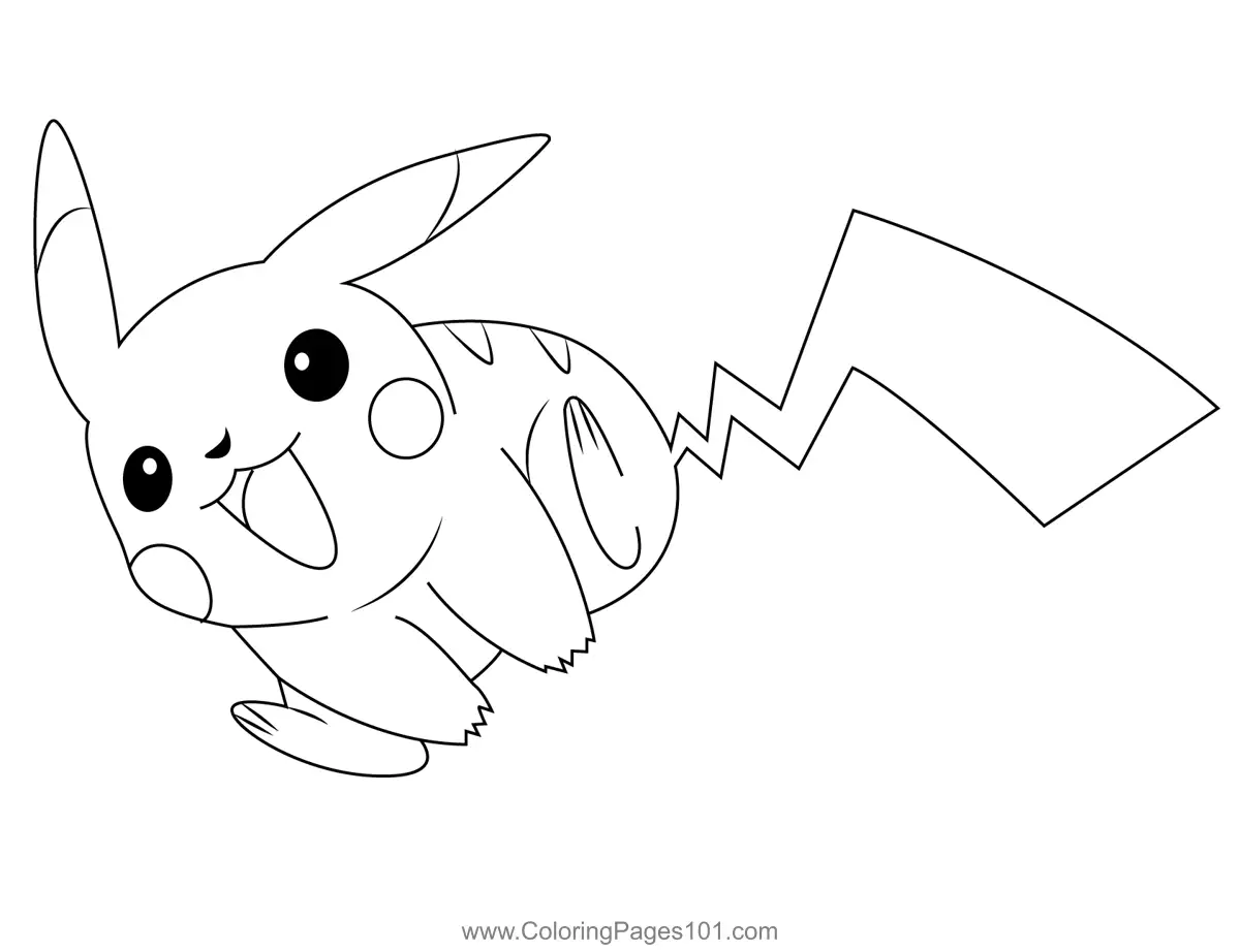 Pikachu Coloring Pages 10