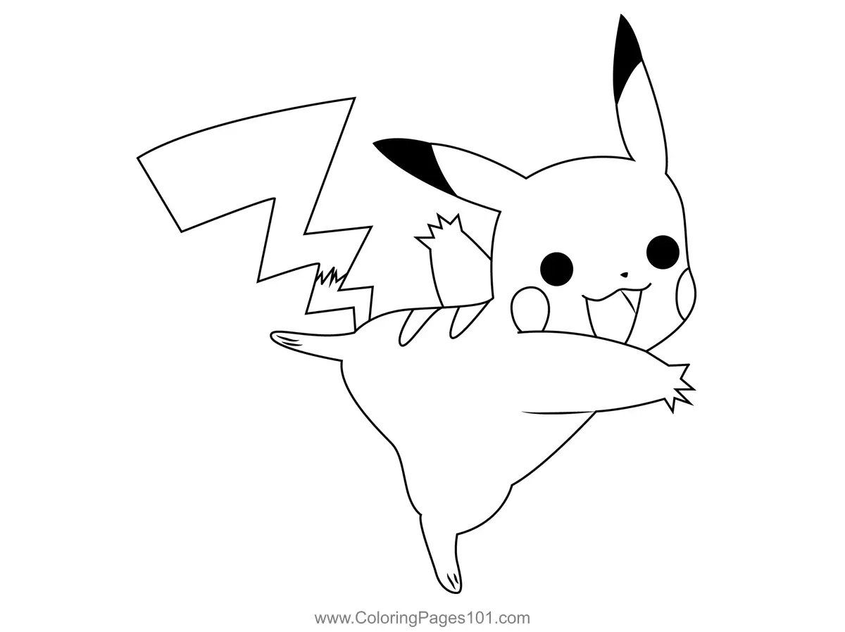 Pikachu Coloring Pages 11