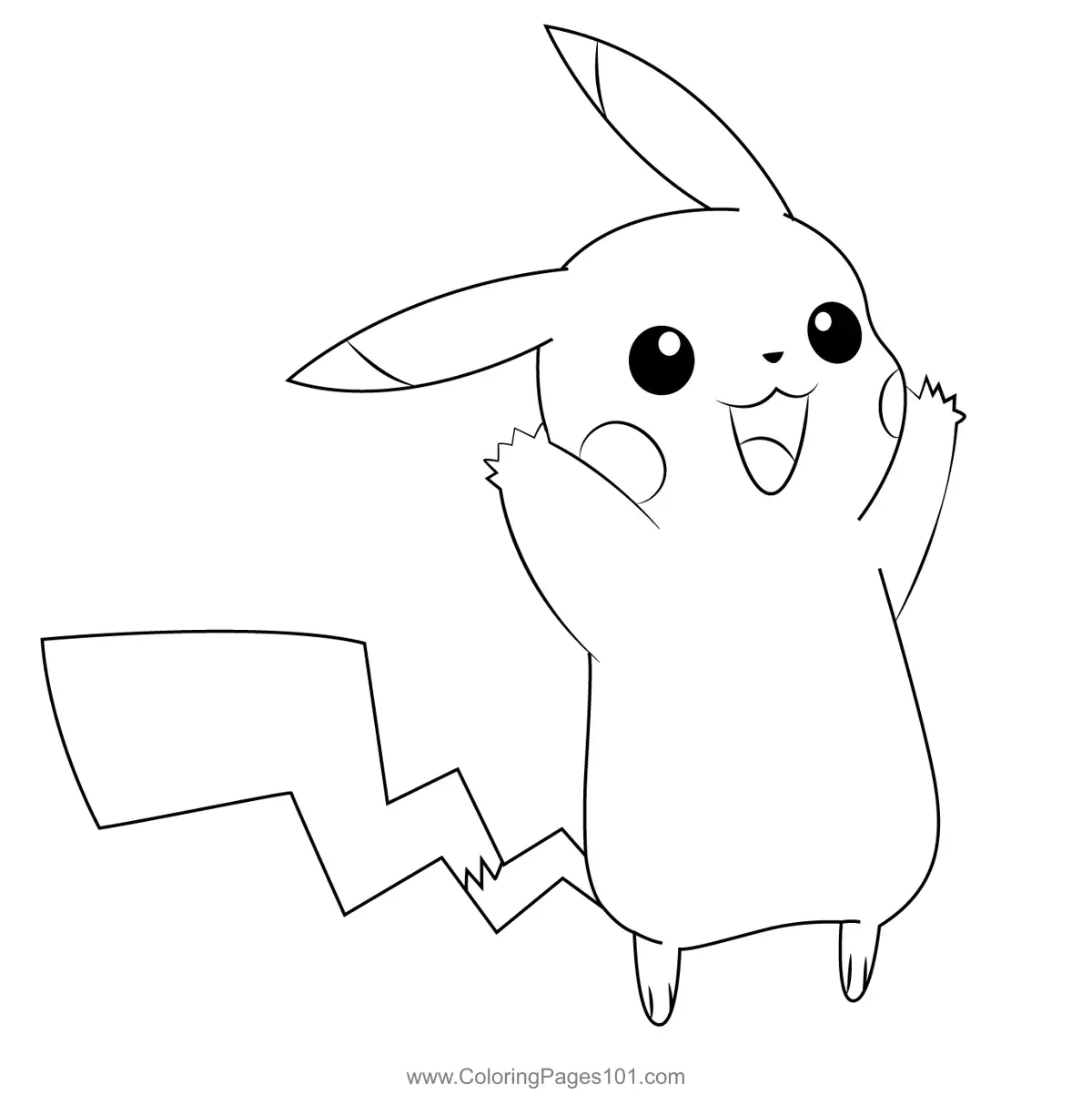 Pikachu Coloring Pages 2