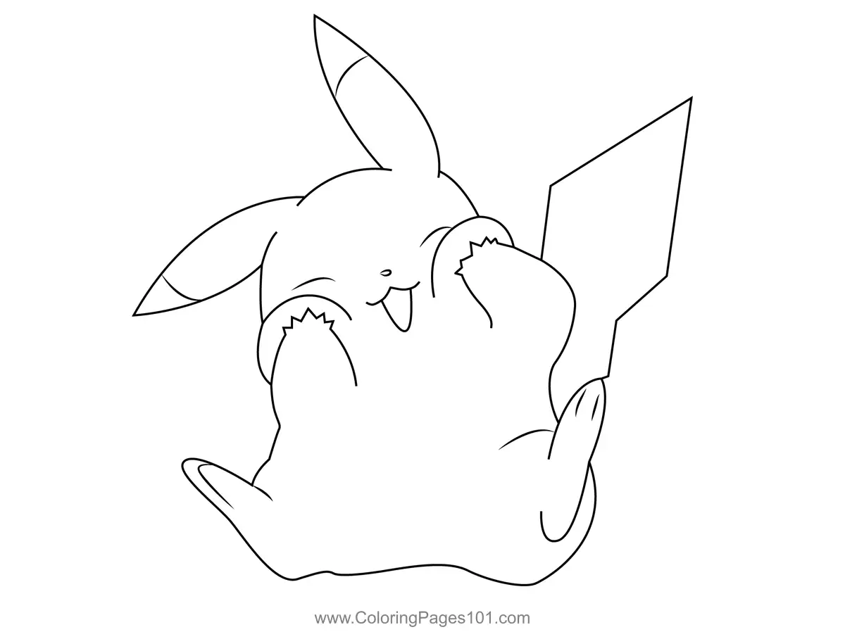 Pikachu Coloring Pages 4