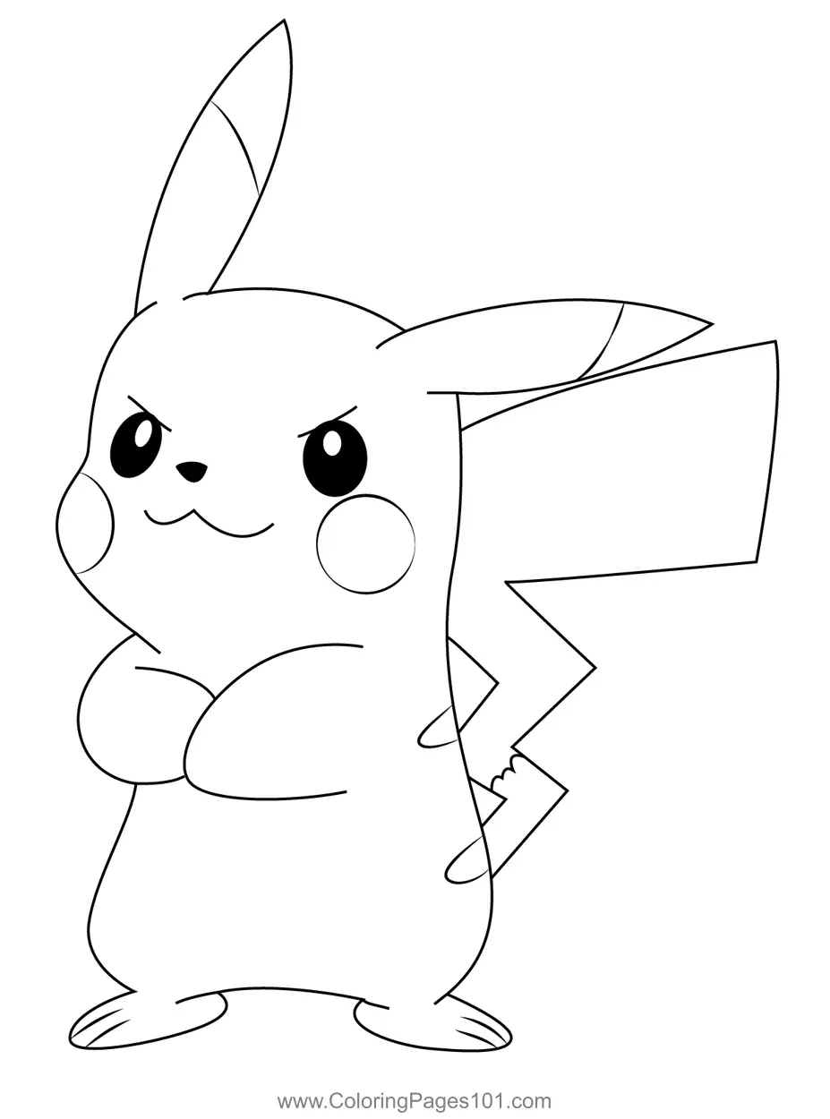 Pikachu Coloring Pages 6