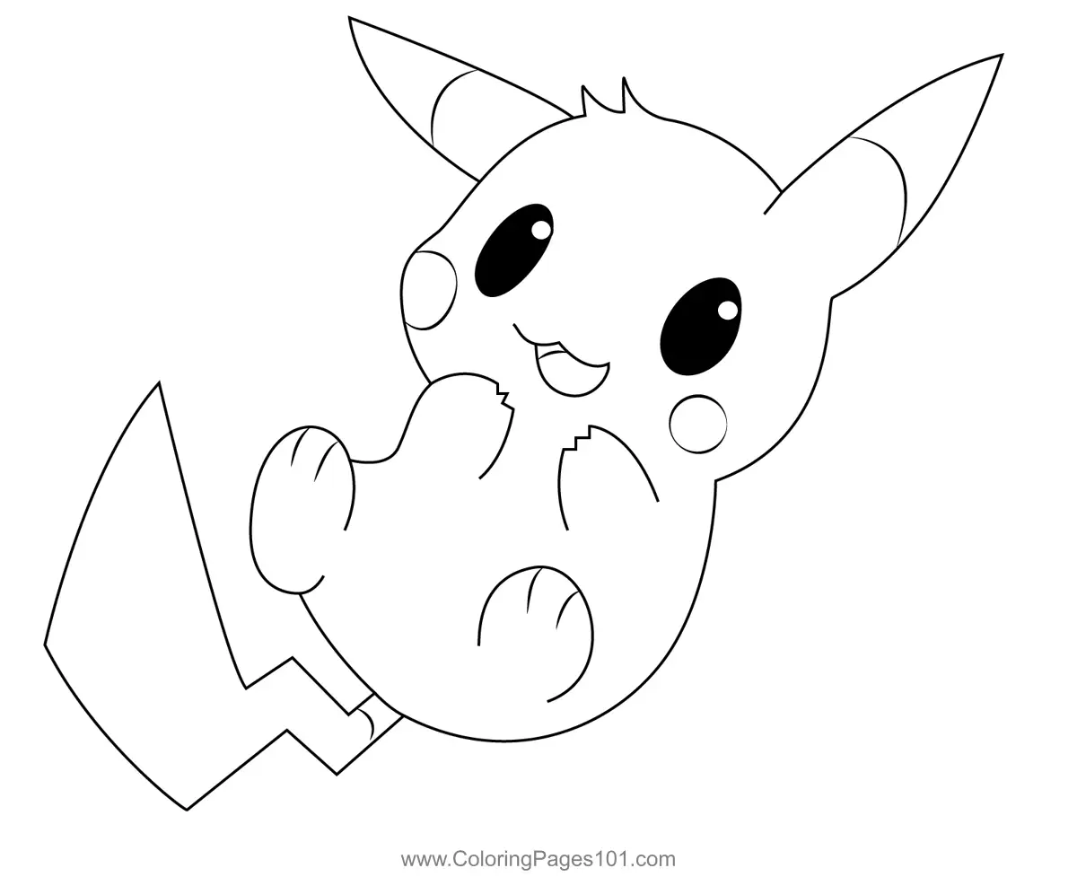 Pikachu Coloring Pages 7