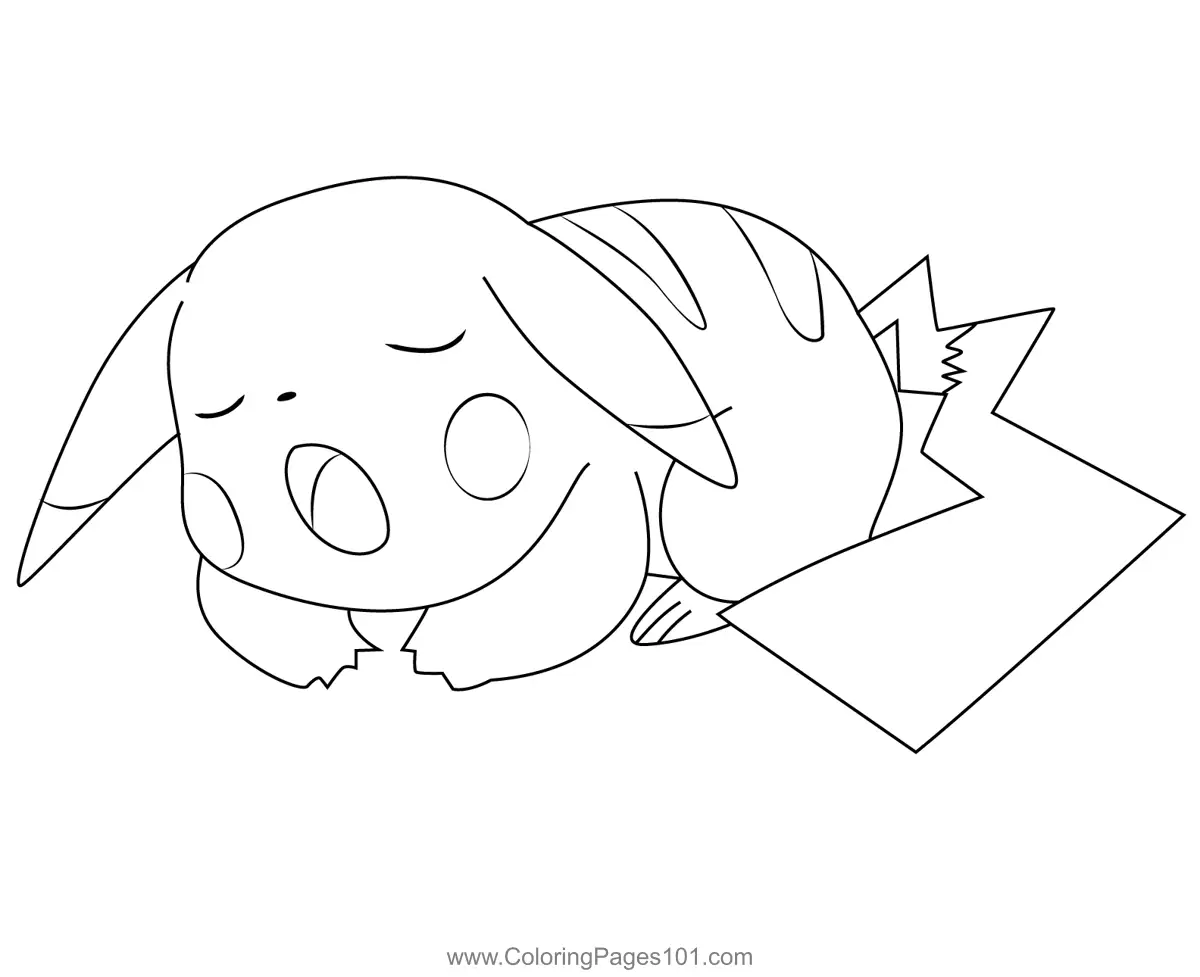 Pikachu Coloring Pages 8