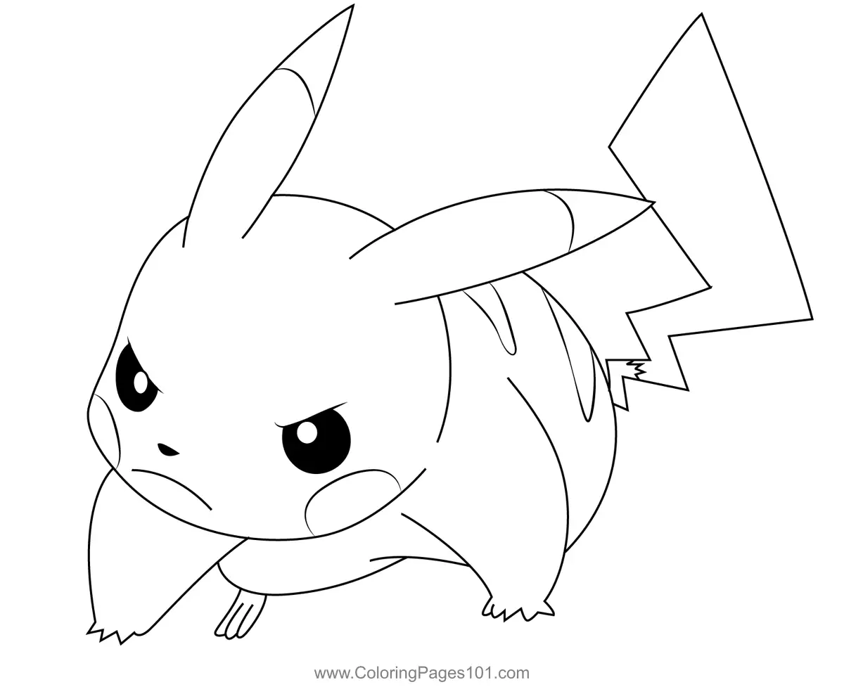 Pikachu Coloring Pages 9