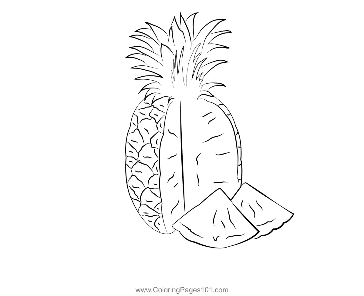 Pineapple Coloring Pages 11