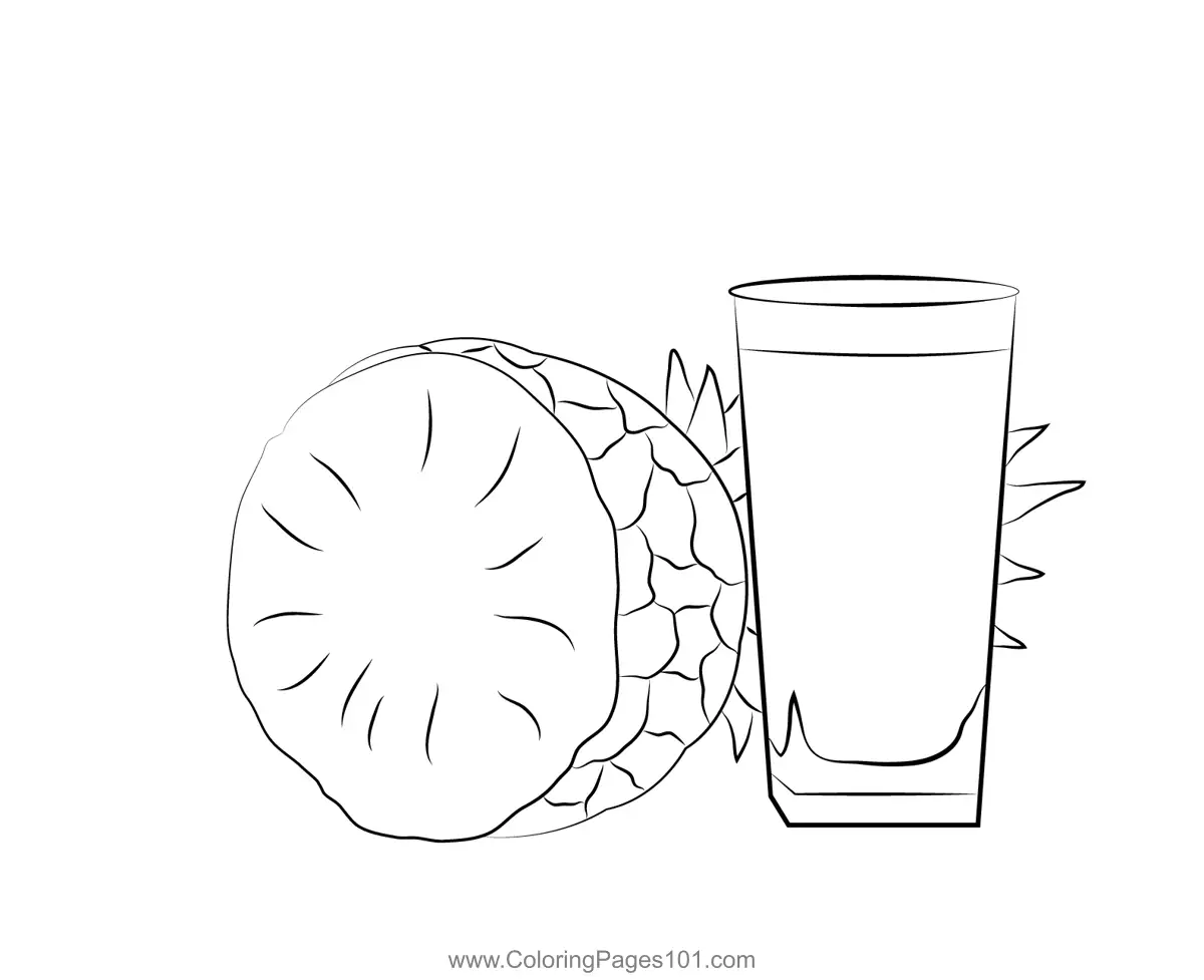 Pineapple Coloring Pages