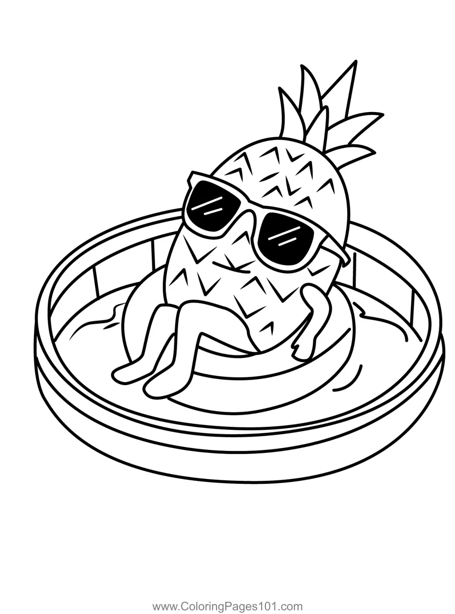 Pineapple Coloring Pages 5