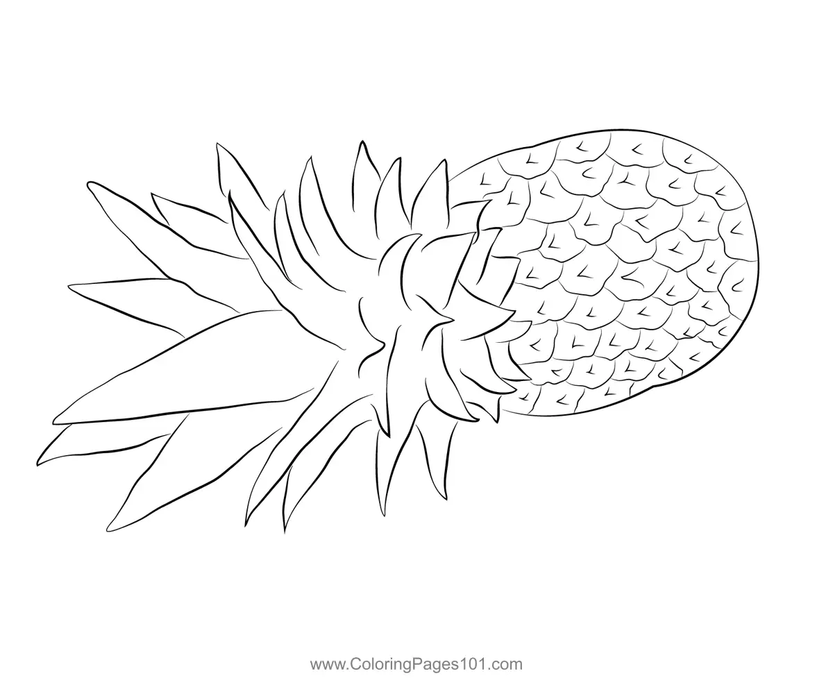 Pineapple Coloring Pages 8