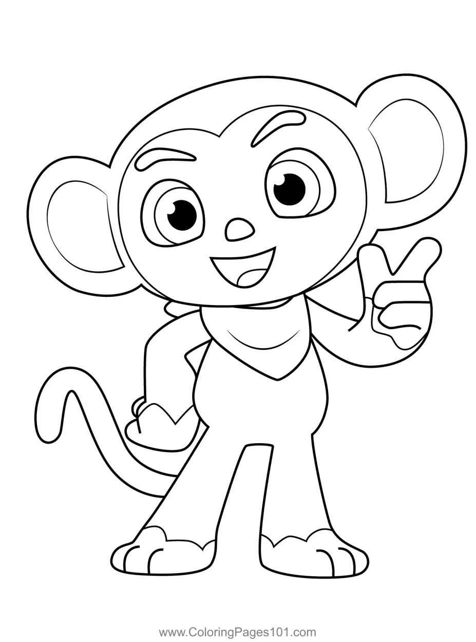 Pinkfong Coloring Pages 9
