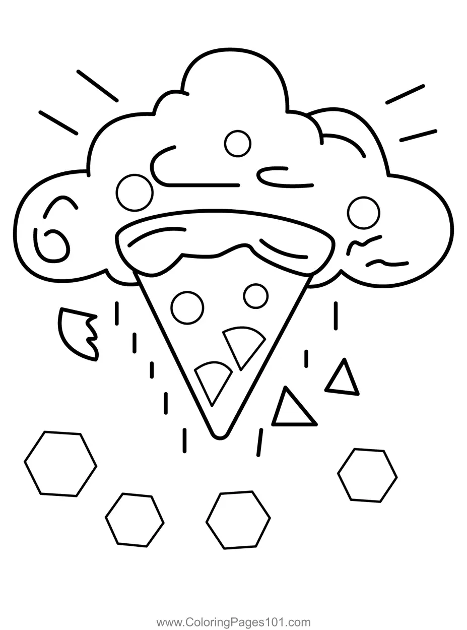 Pizza Coloring Pages 1