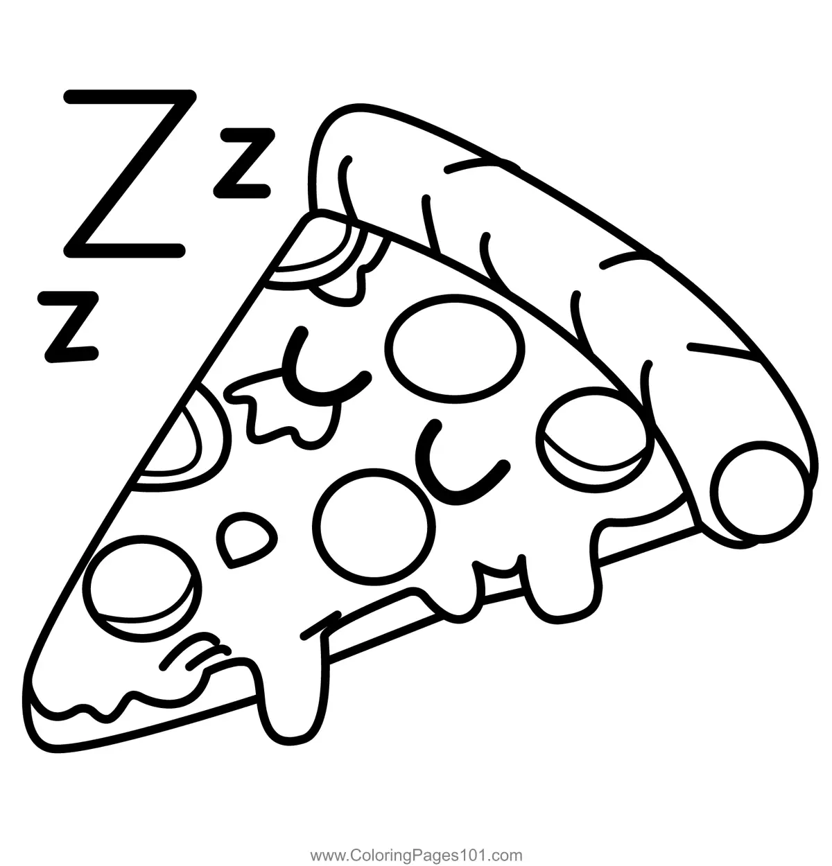 Pizza Coloring Pages 3