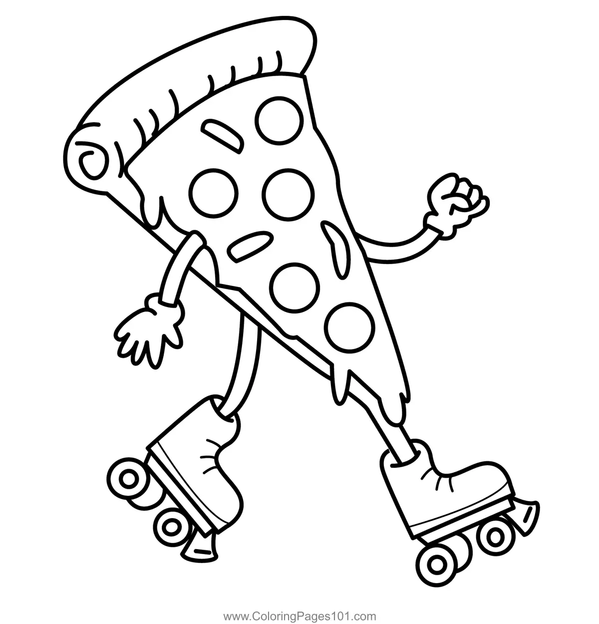 Pizza Coloring Pages 4