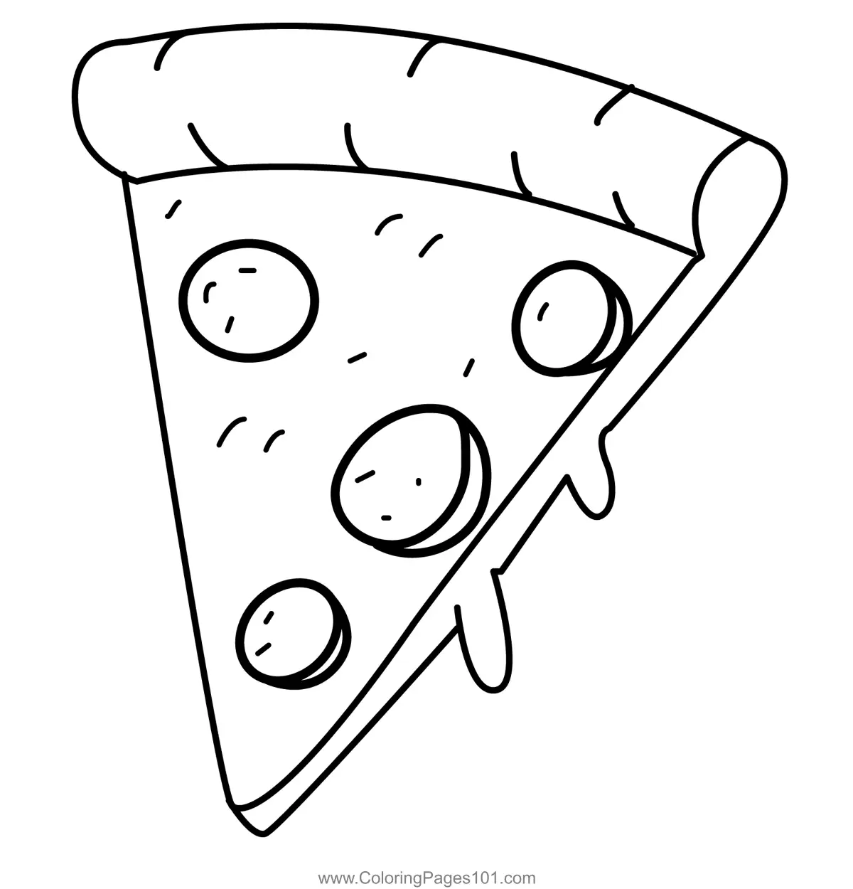 Pizza Coloring Pages 6