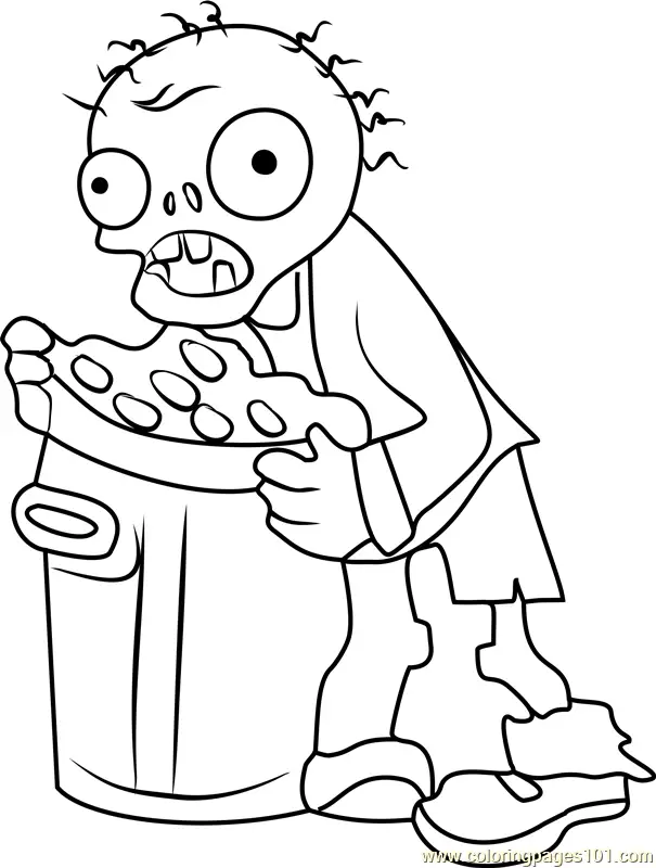 Plants vs Zombies Coloring Pages 10