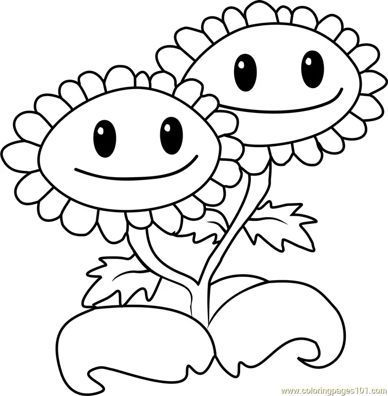 Plants vs Zombies Coloring Pages 9