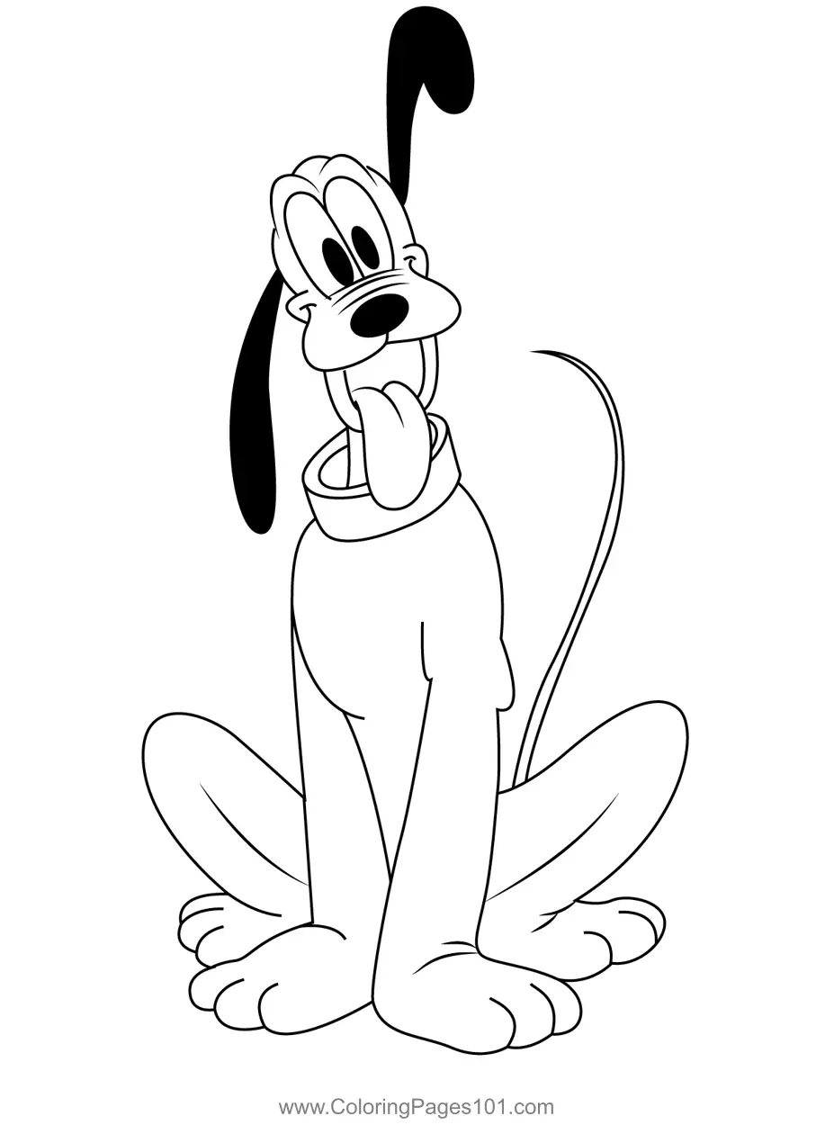 Pluto Coloring Pages 10