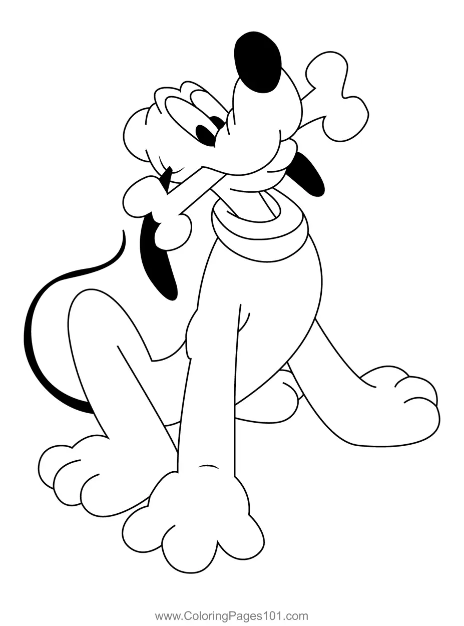 Pluto Coloring Pages 11