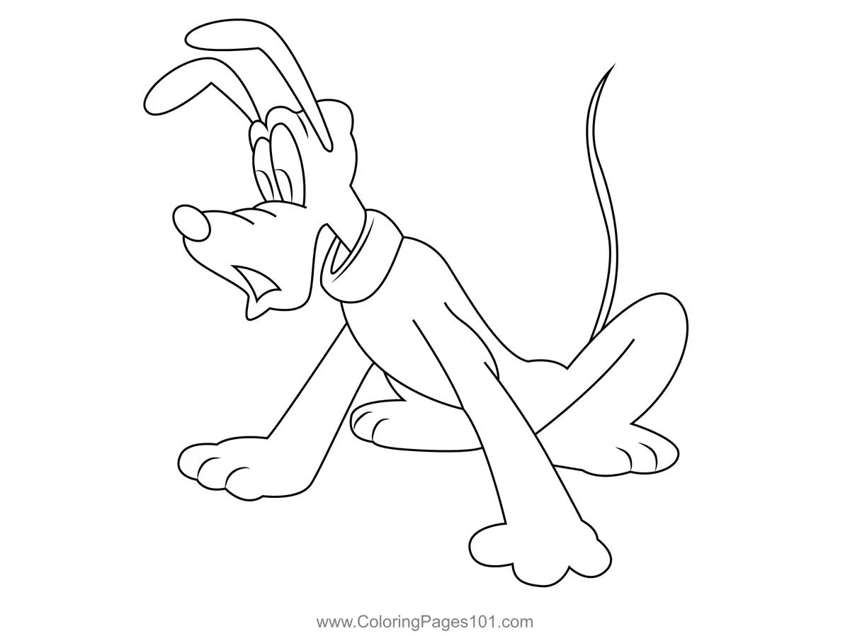 Pluto Coloring Pages 3