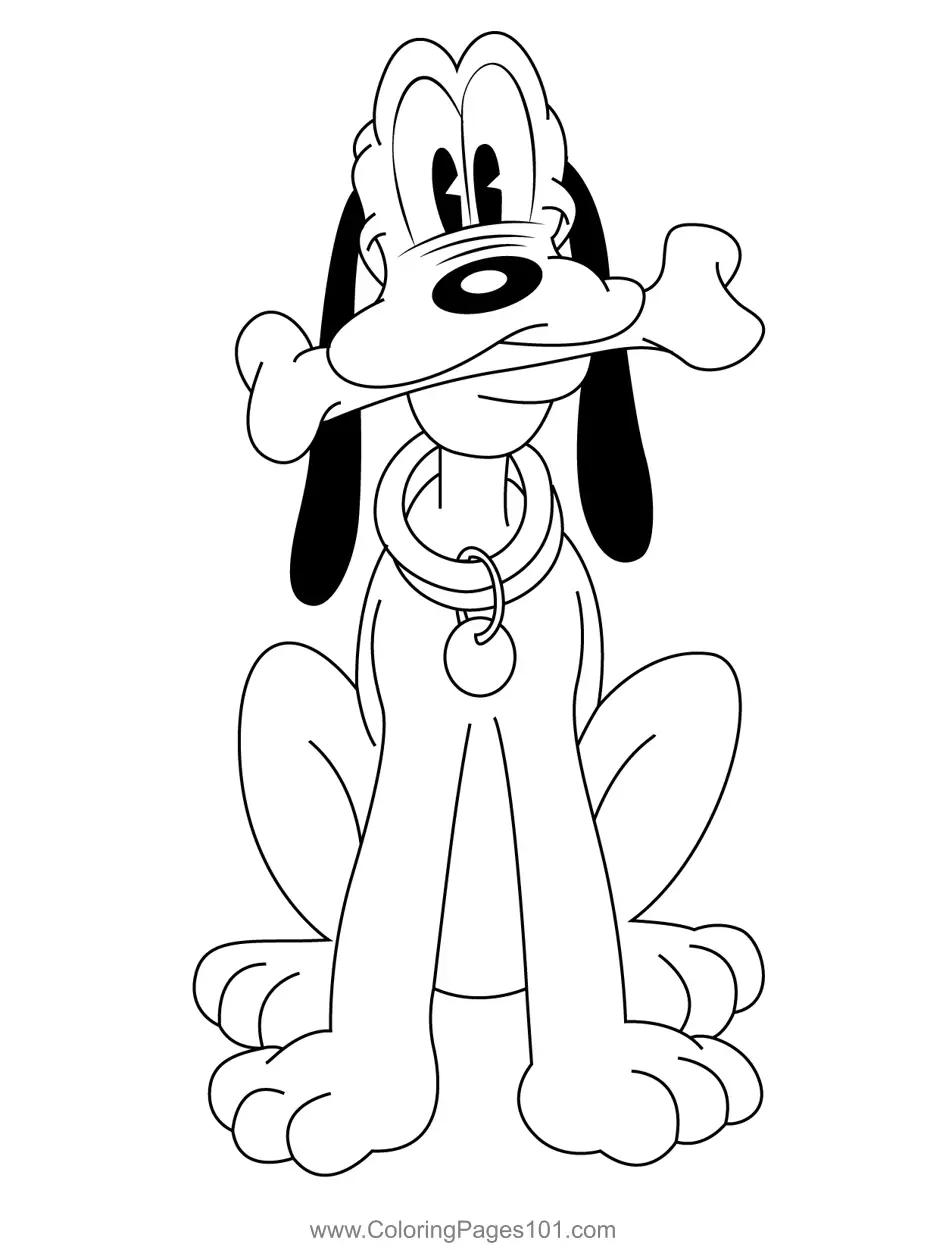 Pluto Coloring Pages 4